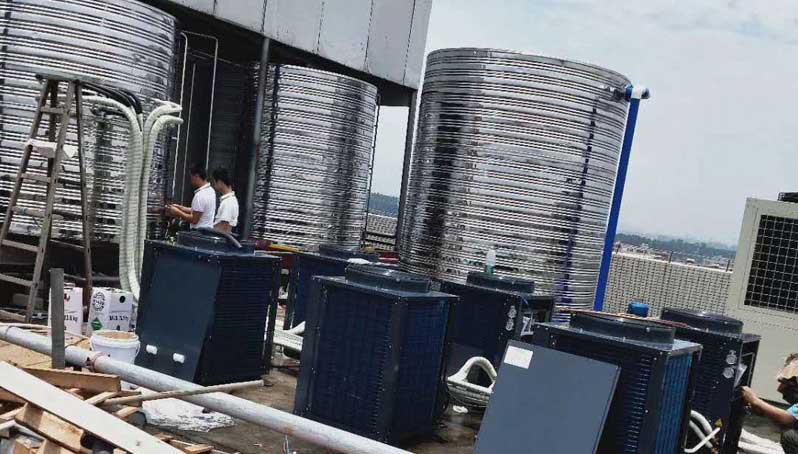 江西工业高温用水设备改用格瑞沃新型空气能高温热水机